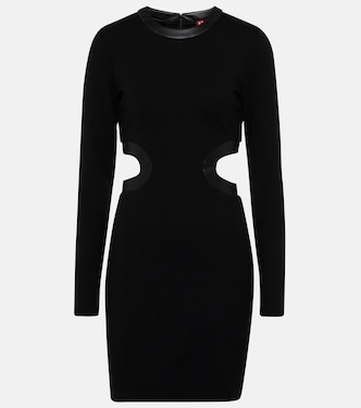 Dolce cutout ponte jersey minidress | Staud
