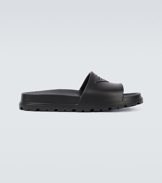 Logo rubber slides | Prada