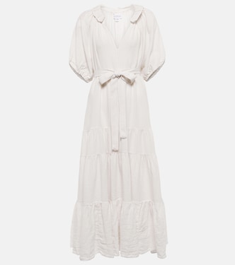 Karina linen midi dress | Velvet