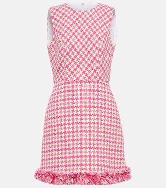 Fringe-trimmed tweed minidress | Carolina Herrera