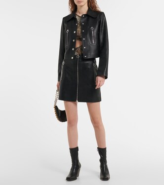 Minigonna in similpelle con zip | Stella McCartney