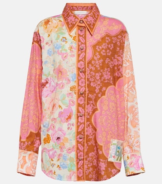 Chemise Raie imprimée en coton | Zimmermann