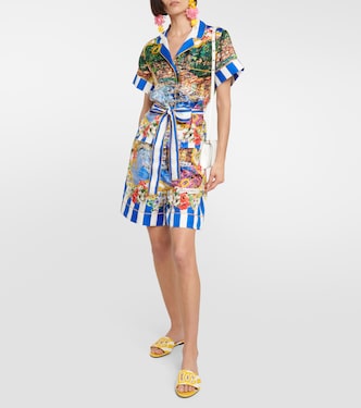 Camicia Portofino in seta con cintura | Dolce&Gabbana