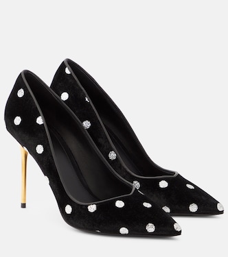 Salones Ruby de terciopelo con lunares | Balmain