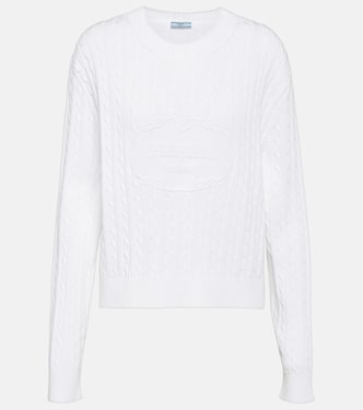 Jersey de algodón con logo | Prada