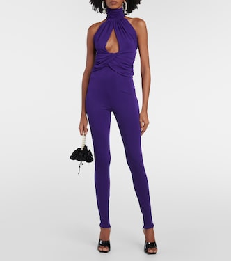 Mono de jersey con cuello halter | Magda Butrym