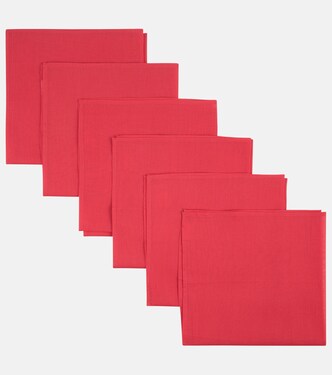Set of 6 cotton napkins | Lisa Corti