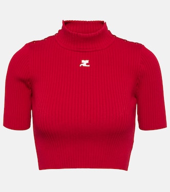 Jersey cropped acanalado | Courrèges