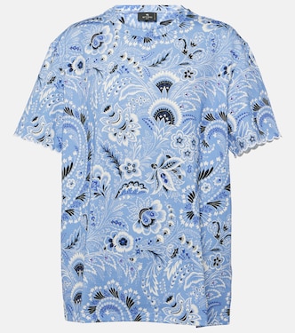 T-shirt in jersey di cotone con stampa | Etro