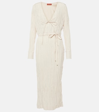 Carol tie-detail satin midi dress | Altuzarra