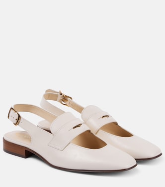 Mocassini slingback in pelle con cut-out | Tod's