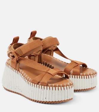 Sandales compensées Nama 80 | Chloé