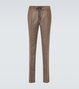 Pantalones tapered de lana virgen | Incotex