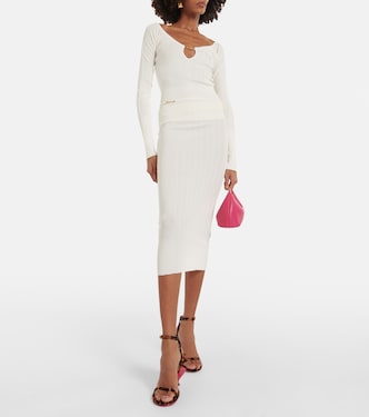 Le Haut Pralù scalloped ribbed-knit top | Jacquemus