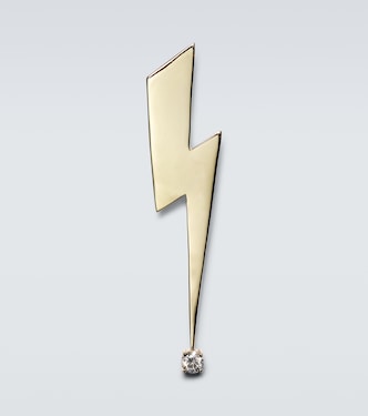 Spilla Lightning Bolt in oro 14kt con diamante | Sydney Evan