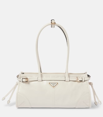 Medium leather shoulder bag | Prada
