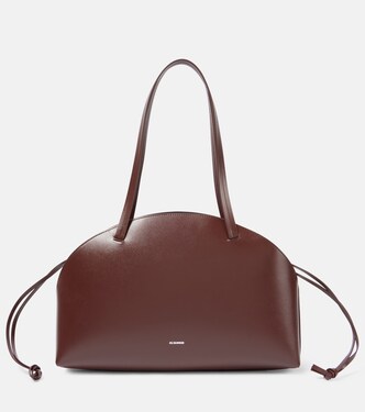 Curve Medium leather shoulder bag | Jil Sander