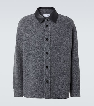 Hemdjacke aus einem Wollgemisch | Loewe