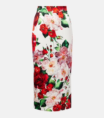 Falda midi floral | Dolce&Gabbana