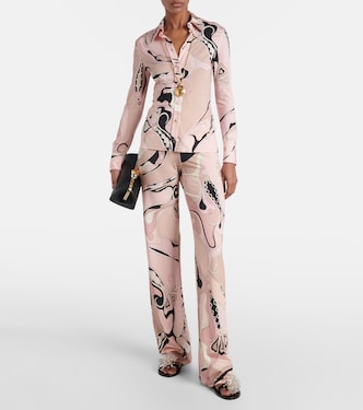Camicia Orchidee in raso di jersey | Pucci
