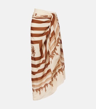 Cotton printed beach cover-up | Johanna Ortiz