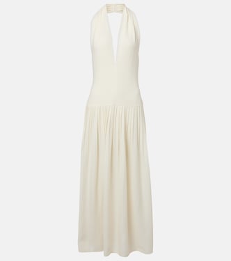 Tala halterneck georgette maxi dress | Proenza Schouler