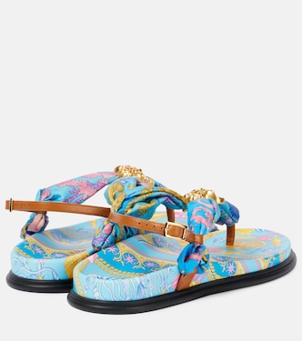 La Medusa printed thong sandals | Versace