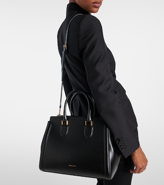 Birdee Medium leather tote bag | McQueen