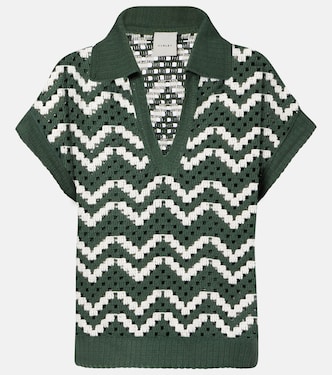 Joelle crochet cotton polo shirt | Varley