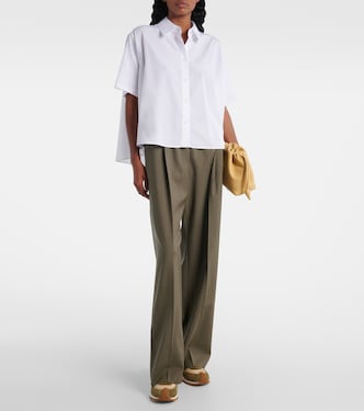 Camisa oversized de algodón con logo  | Loewe
