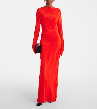 Maxikleid Fresca aus Crêpe de Chine aus Seide | SIR