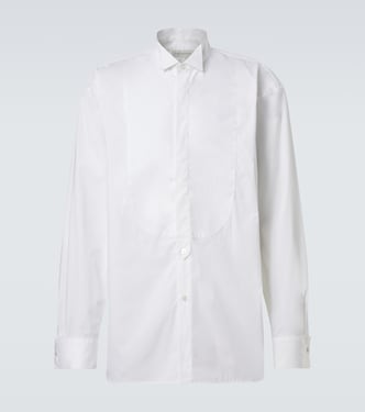 Oversized cotton poplin tuxedo shirt | Dries Van Noten