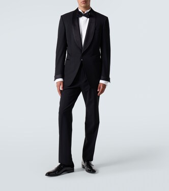 Oversized cotton poplin tuxedo shirt | Dries Van Noten