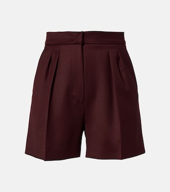 Ozieri high-rise virgin wool shorts | Max Mara