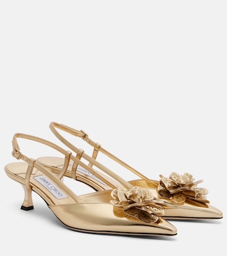 Mimmi 50 leather slingback pumps | Jimmy Choo