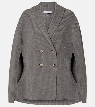 Agenzia double-breasted virgin wool cape | Max Mara