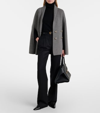 Agenzia double-breasted virgin wool cape | Max Mara