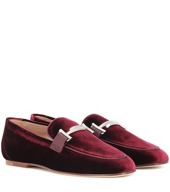 Double T velvet loafers | Tod's