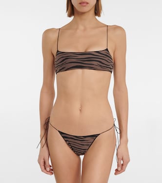 The C zebra-printed bikini bottoms | Tropic of C