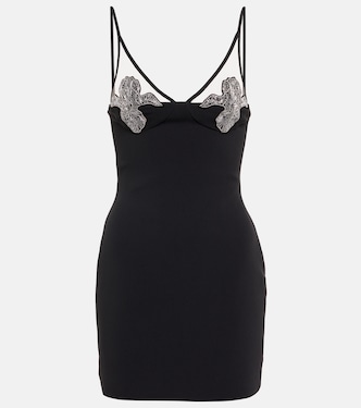 Mesh-panel embellished minidress | David Koma