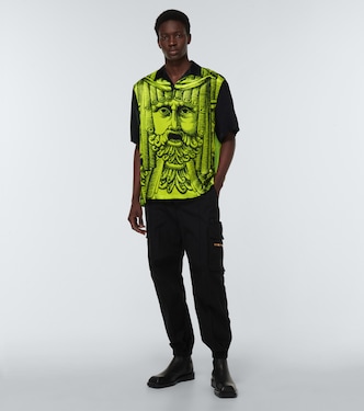 Camicia bowling in raso con stampa | Versace