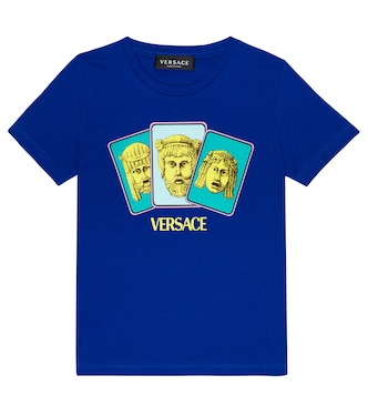 프린트 코튼 저지 티셔츠 | Versace Kids