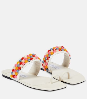 Sandali Amoure Flat in rafia | Jimmy Choo