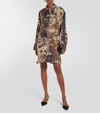 Miniabito in lino con stampa | Acne Studios