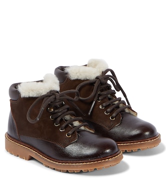 Stivali Danton in pelle e suede | Bonpoint