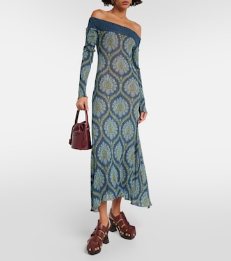 Vestido midi con hombro descubierto | Etro