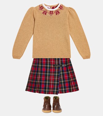 Zola checked cotton skirt | La Coqueta
