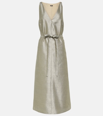 Vestido midi Desiree metalizado | Joseph