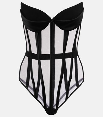 Cat Eye corset tulle bodysuit | Mônot