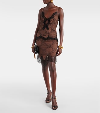 Vestido lencero de encaje | Tom Ford
